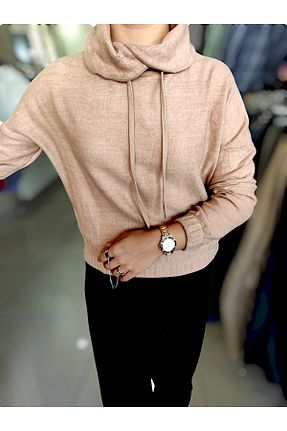 سوئیشرت قهوه ای زنانه ساده Sublime Butik - کد 773199309