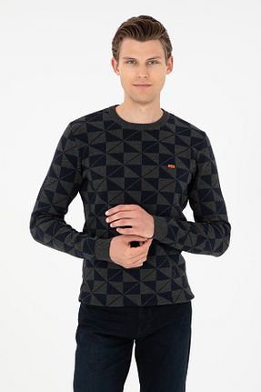 پلیور طوسی مردانه ساده U.S. Polo Assn. - کد 863083602