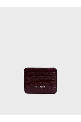 کیف پول زرشکی زنانه ابعاد کوچک LECA PELLE - کد 863074539