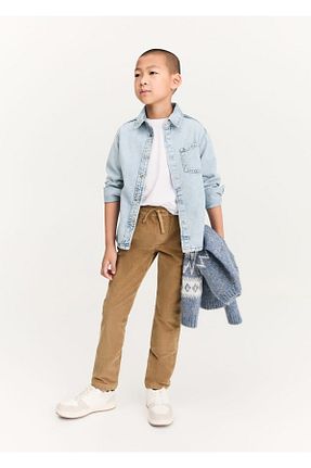 شلوار بژ بچه گانه پارچه MANGO Kids - کد 863095739
