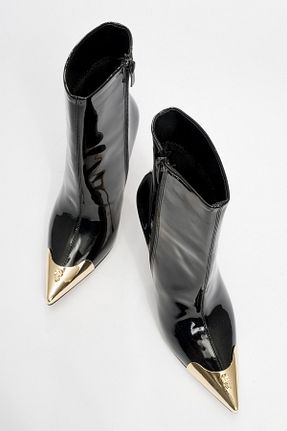 بوت / نیم بوت مشکی زنانه چرم مصنوعی luvishoes - کد 863117433