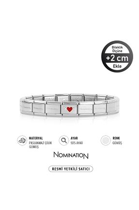 دستبند استیل (فولاد) مشکی زنانه نقره NOMİNATİON - کد 863116710