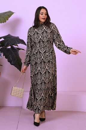 لباس سایز بزرگ طوسی زنانه ویسکون Ferace - کد 731041423
