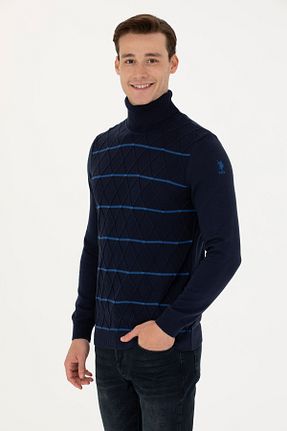 پلیور سرمه ای مردانه ساده U.S. Polo Assn. - کد 839179880