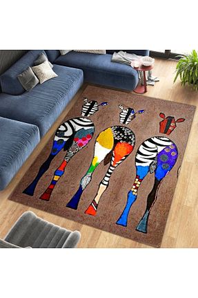 فرش رنگی قابل شستشو Rugs Modern Halı - کد 863129402