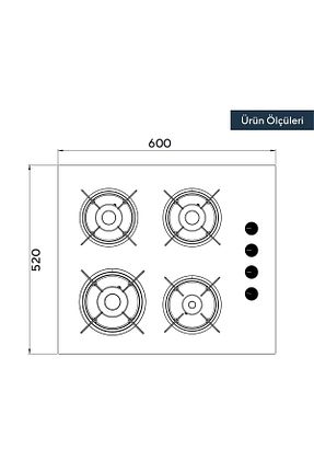 اجاق مشکی شیشه KUMTEL - کد 90073981