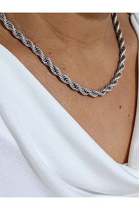 گردنبند جواهر زنانه استیل ضد زنگ MENTAŞ - کد 863143661