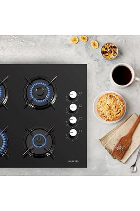 اجاق مشکی شیشه KUMTEL - کد 87660754