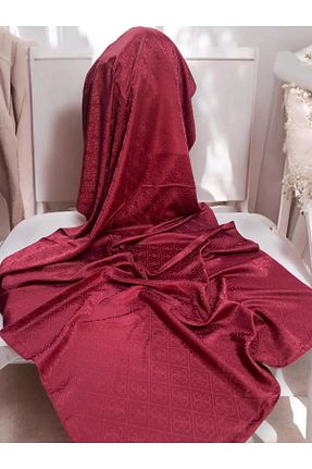 شال زرشکی زنانه پنبه پلی استر JILLY - کد 863144517
