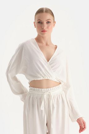 پیراهن نباتی زنانه یقه هفت Dagi - کد 863148715