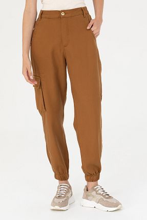 شلوار قهوه ای زنانه پارچه U.S. Polo Assn. - کد 838699513