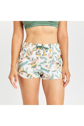 شلوارک ساحلی سفید زنانه پلی استر Decathlon - کد 811944290