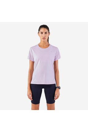 تیشرت اسپرت بنفش زنانه رگولار Decathlon - کد 809967565