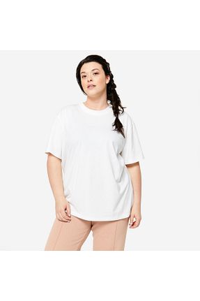 تیشرت اسپرت سفید زنانه رگولار Decathlon - کد 854453337