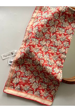 روسری قرمز پنبه ای Silk Home - کد 863170263