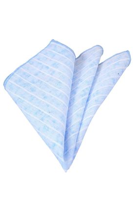 دستمال جیبی آبی مردانه پارچه ای Exve Exclusive - کد 863200355
