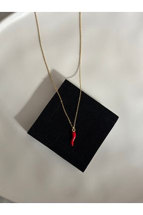 گردنبند استیل ( فولاد ) طلائی زنانه استیل (فولاد) MİOSAPRİVE - کد 863252556