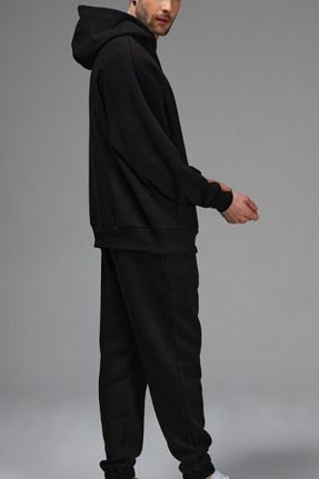 ست گرمکن مشکی مردانه پنبه پلی استر ruNadeS - کد 863269884