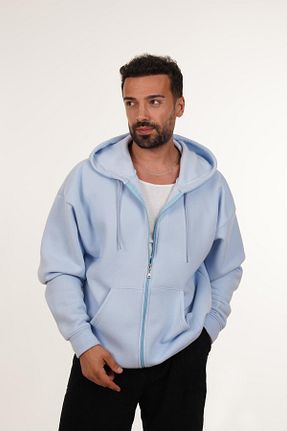 سوئیشرت آبی مردانه ساده SCSARVİN - کد 863316349