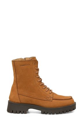 بوت / نیم بوت قهوه ای زنانه چرم خالص Lumberjack - کد 863280281