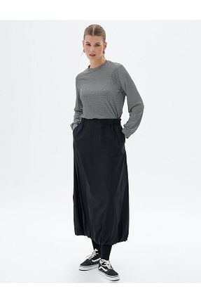دامن حجاب مشکی زنانه رگولار Kayra - کد 863288168
