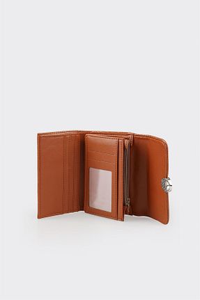کیف پول قهوه ای زنانه چرم مصنوعی Elle - کد 863289344