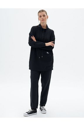 ست بالاتنه و پائین تنه حجاب مشکی زنانه رگولار Kayra - کد 863288182