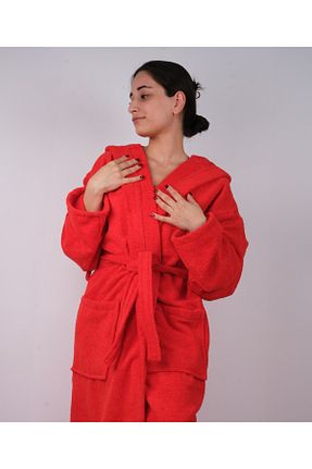 حوله پالتوئی قرمز زنانه DC Teks - کد 863334507