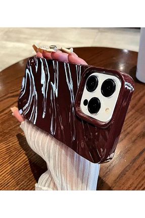 کاور و قاب زرشکی iPhone 15 Pro Max Burroe Atalier - کد 863330840