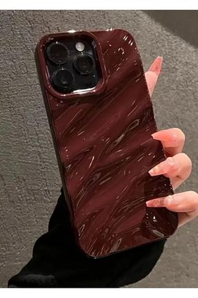 کاور و قاب زرشکی iPhone 15 Pro Max Burroe Atalier - کد 863330840