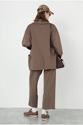 کت قهوه ای زنانه Relaxed HEQA - کد 863331272