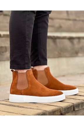 بوت / نیم بوت قهوه ای مردانه چرم خالص ByItallanoshoes - کد 368934572