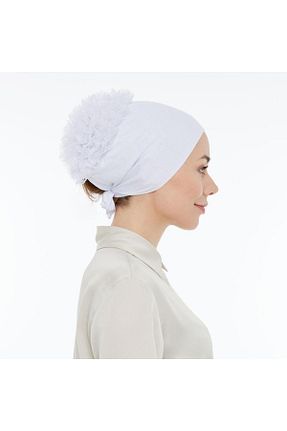 کلاه شنای حجاب سفید زنانه ihvanonline - کد 857636103