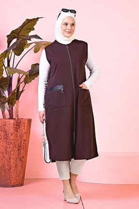 جلیقه حجاب سرمه ای زنانه سایز بزرگ Ferace - کد 707460997