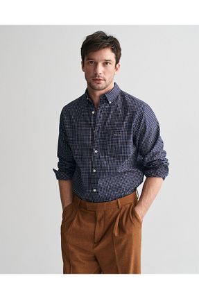 پیراهن آبی مردانه رگولار Gant - کد 853746021