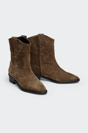 بوت / نیم بوت سبز زنانه جیر Favgi - کد 863340135