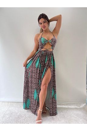 لباس سبز زنانه بافت pink life - کد 836231414
