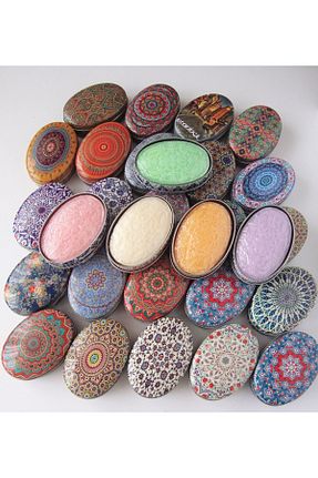 جا صابونی رنگی فلزی renkli çiçekler - کد 863339829