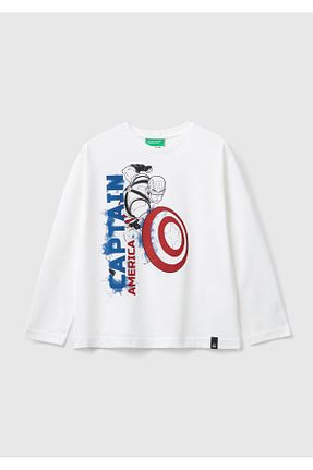 تیشرت سفید بچه گانه رگولار United Colors of Benetton - کد 863338923