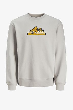 سوئیشرت اسپرت طوسی مردانه رگولار Jack & Jones - کد 863334389