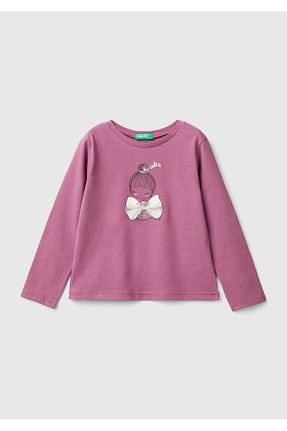 تیشرت صورتی بچه گانه رگولار United Colors of Benetton - کد 863339232