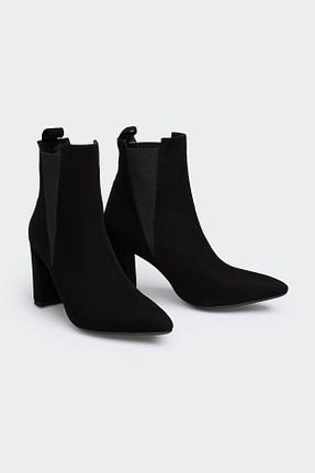 بوت / نیم بوت مشکی زنانه چرم خالص Favgi - کد 863340159