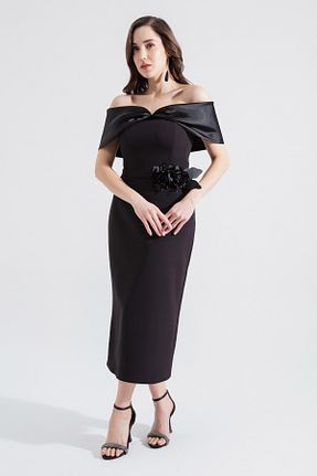 لباس مجلسی و فارغ التحصیلی مشکی زنانه مخلوط پلی استر Lafaba - کد 815038952