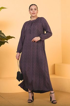 لباس حجاب بنفش زنانه سایز بزرگ Ferace - کد 700586829