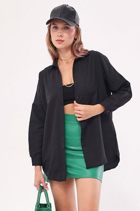 پیراهن مشکی زنانه اورسایز armonika - کد 334621346