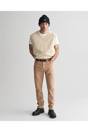شلوار قهوه ای مردانه پارچه Gant - کد 853746767