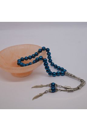 تسبیح آبی سنگ طبیعی Mina Souvenir - کد 863363319