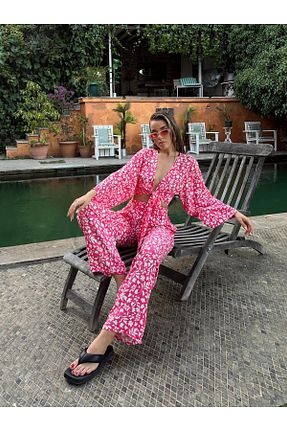 ست بالاتنه و پائین تنه صورتی زنانه اسلیم Genel Markalar - کد 737993102