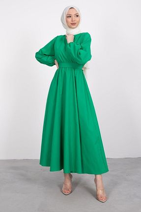 لباس حجاب سبز زنانه اورسایز Genel Markalar - کد 265344504