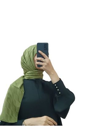 شال خاکی زنانه پنبه پلی استر LOSYANA - کد 859087713